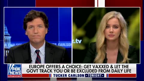 Tucker Carlson Covers Vaccine Passport Protest Across Europe
