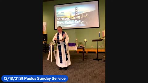 St Paulus Sunday Service - Fourth Sunday of Advent - 19th December 2021