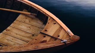 a wooden boat