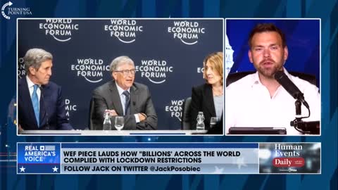 Jack Posobiec on Davos launching new push for permanent "climate change" lockdowns: "The lockdowns aren't for them, the lockdowns are for YOU."
