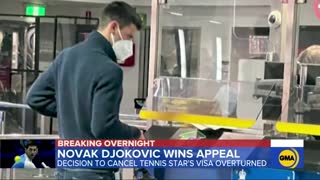 Novak Djokovic wins legal battle to stay in Australia l GMA.