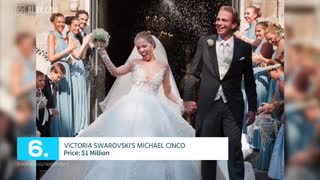 top 10 most expensive wedding dresses accompanied with sound!