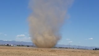 Huge Dust Devil in the Desert
