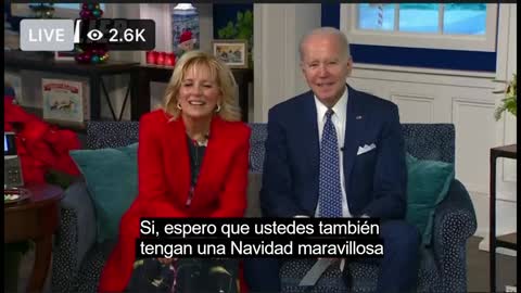 December 24th 2021, Joe Biden Agrees With "Let's Go Brandon" (Spanish Subtitles)