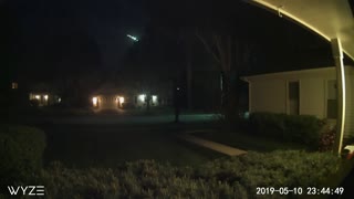 Outdoor Camera Captures Meteor Over Chicagoland Area