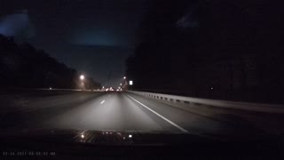 SpaceX Rocket Seen in Night Sky