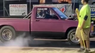 Chevy S-10 Drag Racing Burnout
