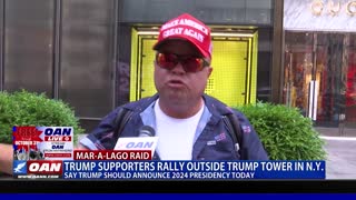 Trump supporters rally outside Trump Tower in N.Y