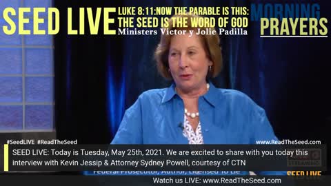 SEED LIVE: Kevin Jessip speaks with Sydney Powell; on CTN. God and Country Tuesday, May 25th, 2021
