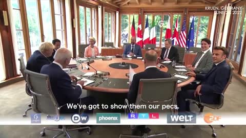 #G7 infantile narcissists mock bare-chested #Putin 'We've got to show them our pecs!'