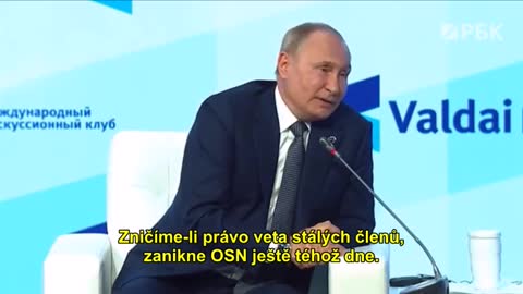 Z projevu Putina na Valdaiu