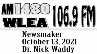 Wlea Newsmaker, October 13, 2021, Dr. Nick Waddy