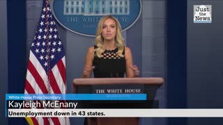 White House Press Secretary Announces Unemployment Down