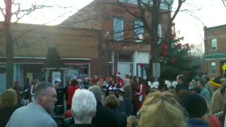 Christmas Caroling at Christmas on the Canal 2012