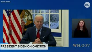 Biden talks about omicron COVID variants