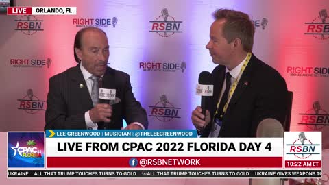 Musician Lee Greenwood Full Interview with RSBN's own Brian Glenn at CPAC 2022 in Orlando, FL