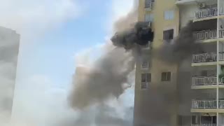 Video: reportan incendio en Plazuela Mayor