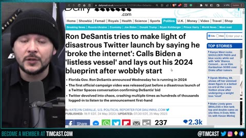 Ron Desantis 2024 Launch Called DESASTER, Gets ROASTED From MAGA And Leftists, TRUMP 2024 Is The Way