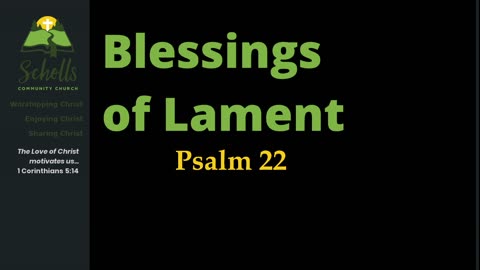 Blessings of Lament: The Lament of Jesus