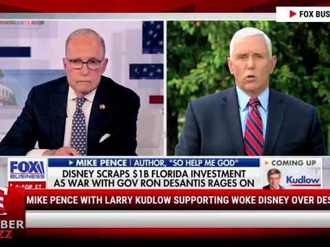 Watch: Mike Pence With Larry Kudlow Supporting Woke Disney Over DeSantis