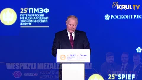 Przemówienie Putina na 25. Forum Ekonomicznym w Petersburgu (lektor PL)