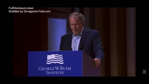 George Bush Freudian Slip: Mentions "Injustified invasion of Irak" referring to Ukraine