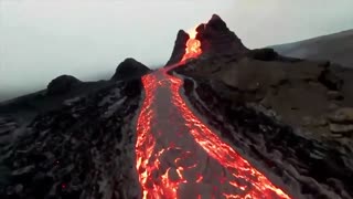Insane Volcano Drone Footage in Iceland