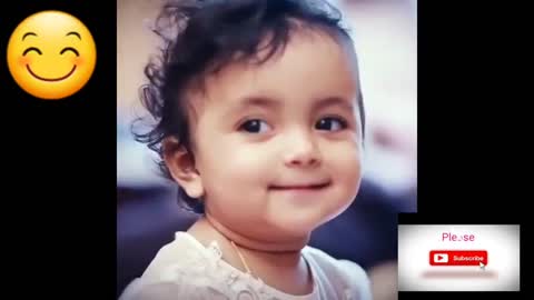 Very cute Baby smiling