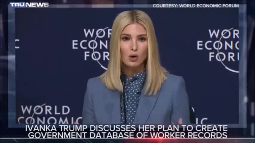 This stinks to horrific levels and sounds like the CCP! Ivanka Trump: World Economic Forum Young Global Leader Ivanka Trump speaking at WEF Davos in Jan 2020. WITH DONALD TRUMP'S APPROVAL, she was car