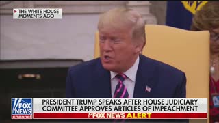 Trump on impeachment: "It’s a witch hunt, it’s a sham, it’s a hoax"