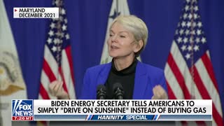 Biden energy secretary tells Americans to 'drive on sunshine' instead of buying gas