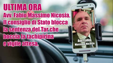 Ultim’ora . Avv. Fabio Massimo Nicosia. Il consiglio di Stato blocca...