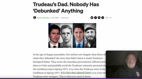 DO WHAT?!?! Another Whack Job Conspiracy Theory?!? Who is Justin Trudeau's daddy?.