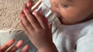 Little Girl's Hilarious Reaction To Tasting Cranberry Juice For The First Time