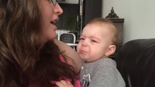 Baby Gets Emotional When Mom Sings Opera!":""