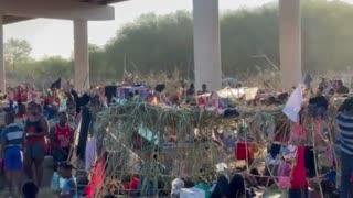 Thousands Upon Thousands Of Illegal Migrants STILL Camping In Del Rio, TX