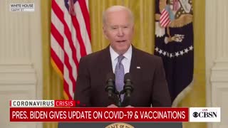 Joe Biden: The Unvaccinated Will Have to Pay the Price