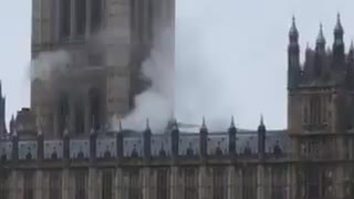 NEW - Westminster fire: Smoke seen rising from Houses of Parliament in London