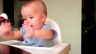 Baby Enjoys Listening to Song
