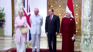 Prince Charles, Camilla welcomed to Cairo