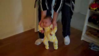 2 months old baby walking