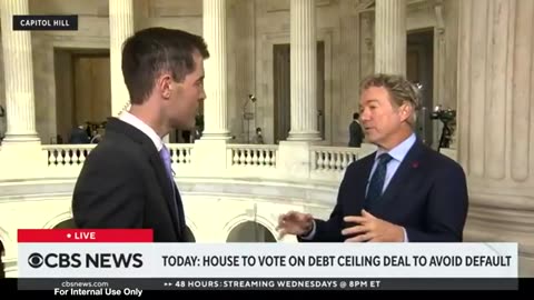 Dr. Rand Paul Joins CBS News to Discuss the Debt Ceiling and His Conservative Alternative