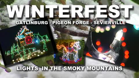 Winterfest Christmas Music Lights In Great Smoky Mountains