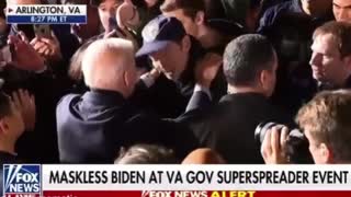 Why is Biden maskless?