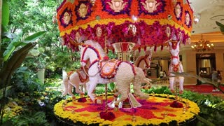 A flower carousel at the Wynn in Las Vegas.