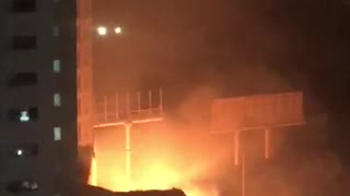Incendio en un edificio en Marbella