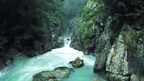 Relaxing Mountain Waterfall | Beautiful Nature
