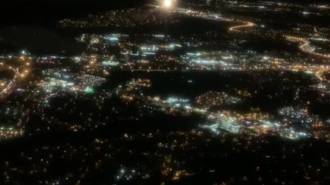 Night Lights of Nashville from the Sky