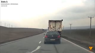 Almost accident! 2021.02.18 — MADARJAC, ROMANIA