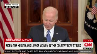 Biden STUMBLES Through His Address About The Roe v. Wade Decision